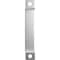Ekena Millwork Premium 7"L x 1 1/4"W Pull Handle for 2 1/4" Doors, Silver Metallic GB6001PH507SM - alternate 3